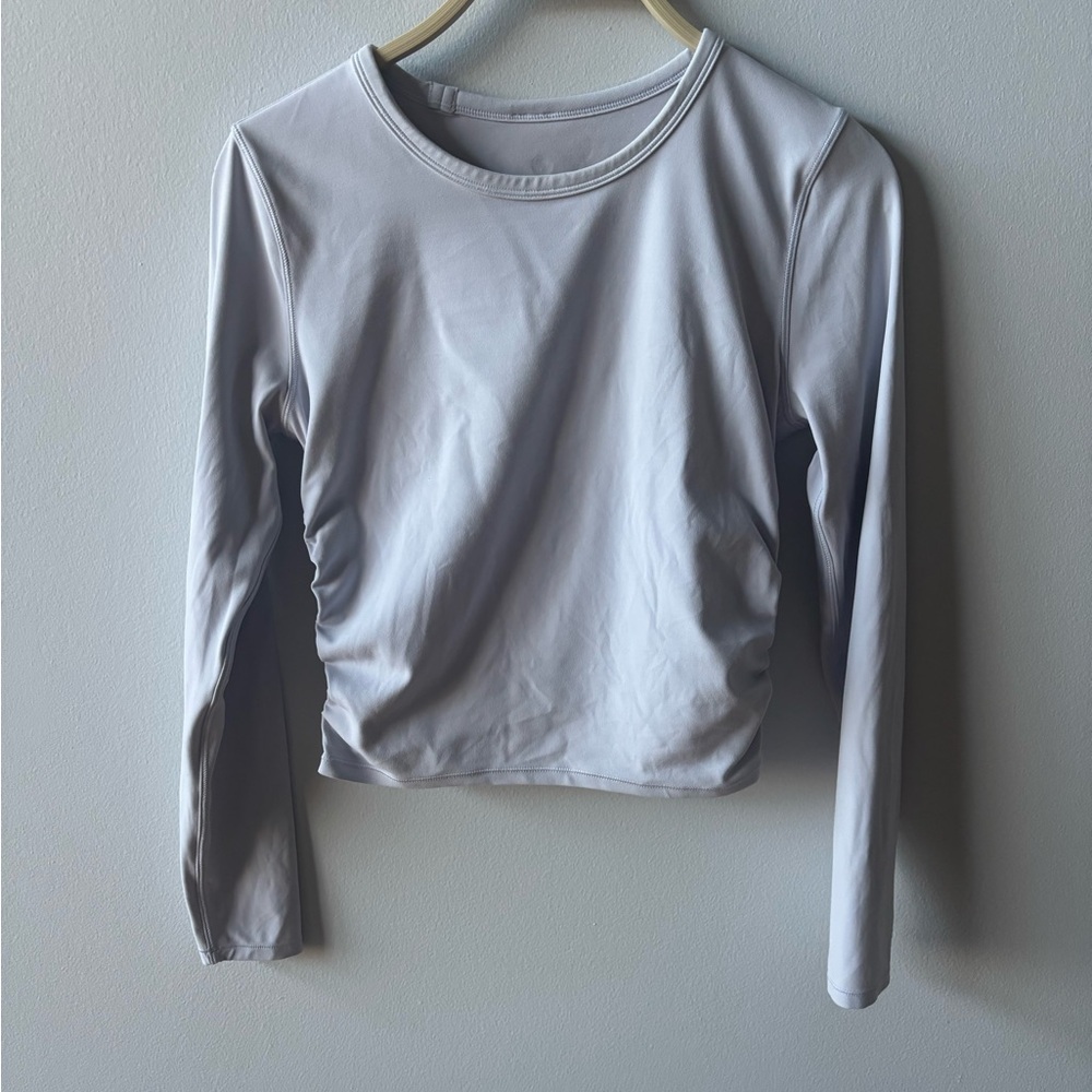 Lululemon All It Takes long sleeve 6 blissful blue